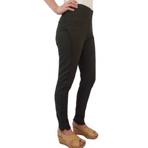 Seven7 Stretch Legging Scallop Hem Ponte Pants small nwt